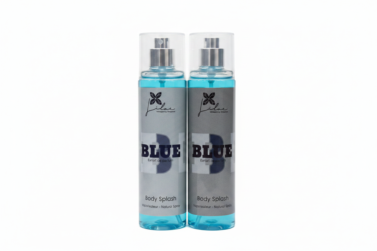 Lilac Blue Body Splash - White Background